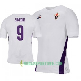 Koszulka ACF Fiorentina Simeone 9 Wyjazdowe Stroje Piłkarskie 2018-2019 Krótki Rękaw